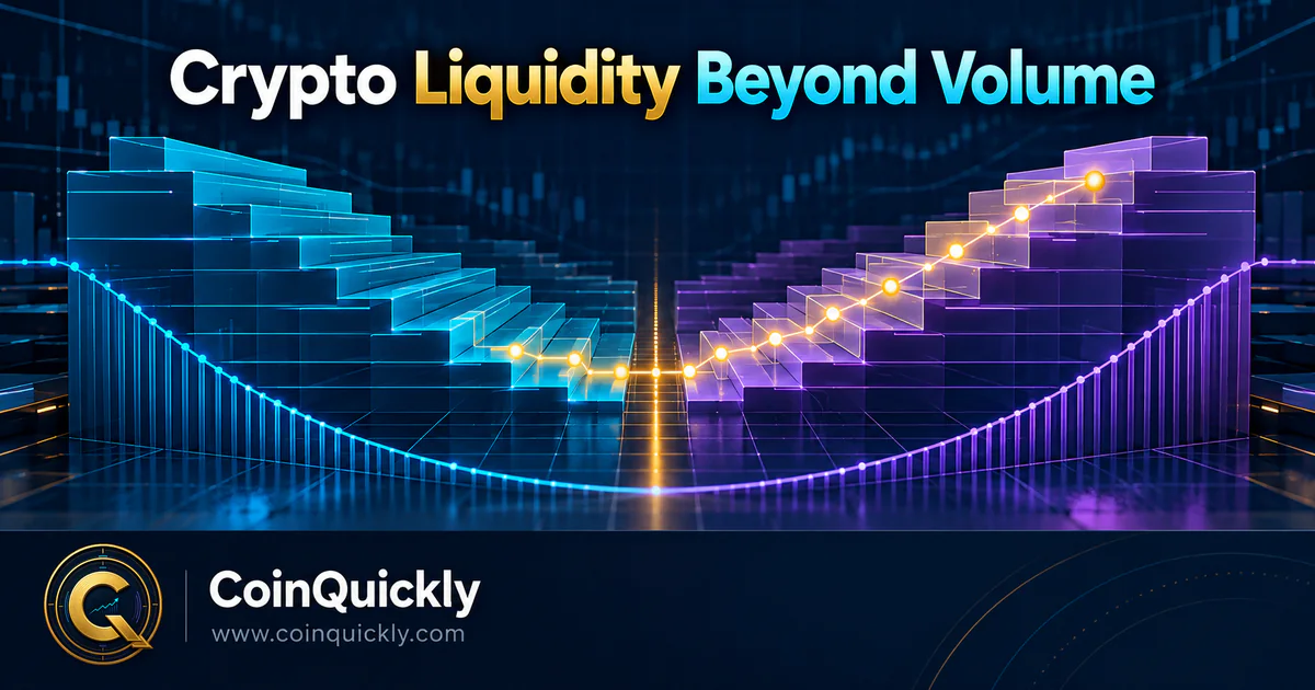 Crypto Liquidity Explained: Volume, Spread, Depth, Slippage & Market Impact