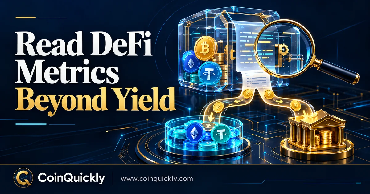 DeFi Metrics Explained: TVL, Revenue, Fees, Yield & Protocol Risk